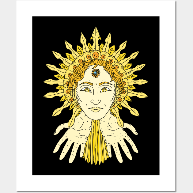 sol invictus, roman sun god. Wall Art by JJadx